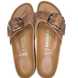 Birkenstock Brown Slide Sandals